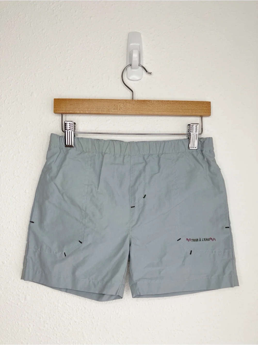 NWT Jacadi Ministre II swim trunks boys light blue mesh lined size 2Y